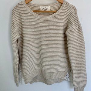 Bershka Lace Detailed Knit Sweater